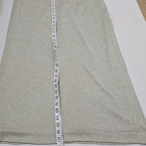 Alex Evenings Size 12 Mettalic Green 2 Piece Long Dress - Picture 6 of 8